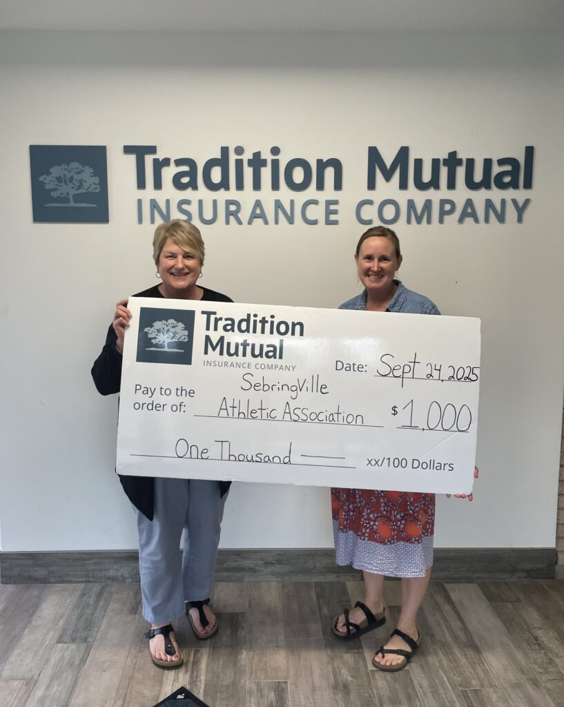 Kim’s Donation to the Sebringville Athletic Association