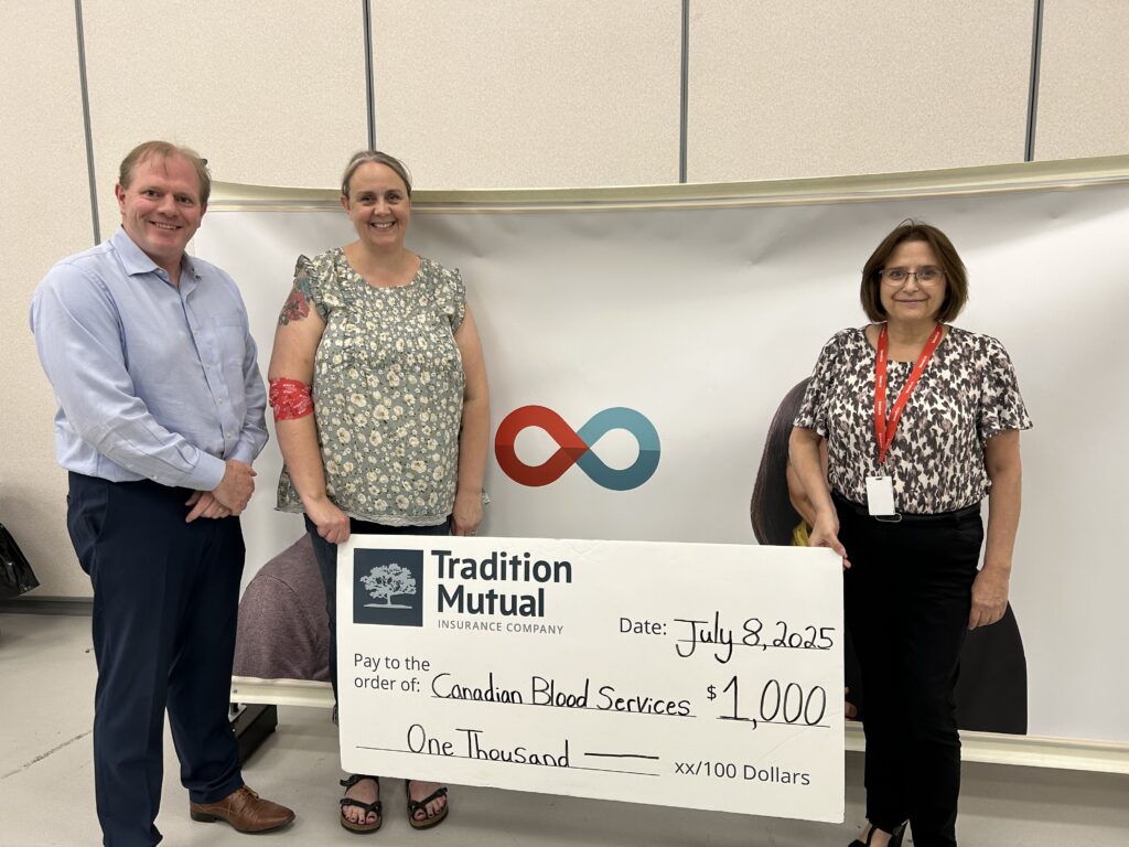 Charles Donation to the Canadian Blood Services (CBS)